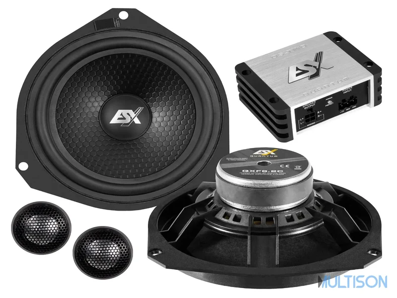 ESX QXFA6.2C - Système Composant 2 Voies 16 cm et Amplificateur 2 Canaux