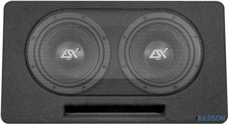 ESX DBX206Q - Système Bassreflex Trapezoïdal avec Subwoofers de 16,5 cm