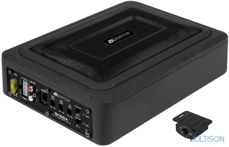 ESX Q168A – Subwoofer Actif Ultra-Compact 15 x 20 cm 100W RMS