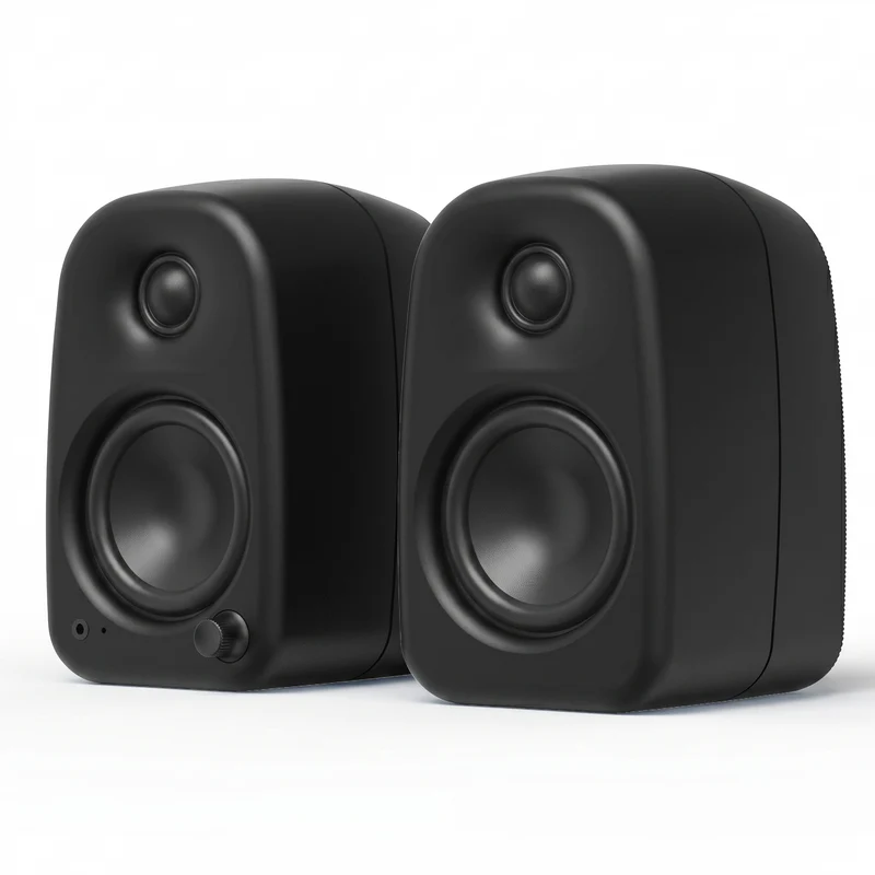 Kanto UKI 100W Desktop Speakers with Bluetooth (Matte Black)
