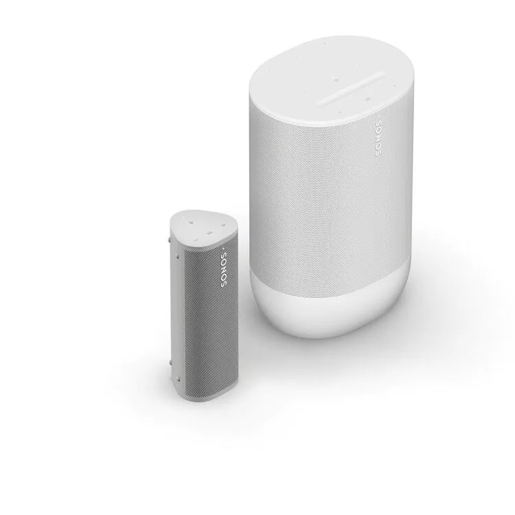 Sonos | Ensemble portable comprenant Roam 2 et Move 2 - Blanc