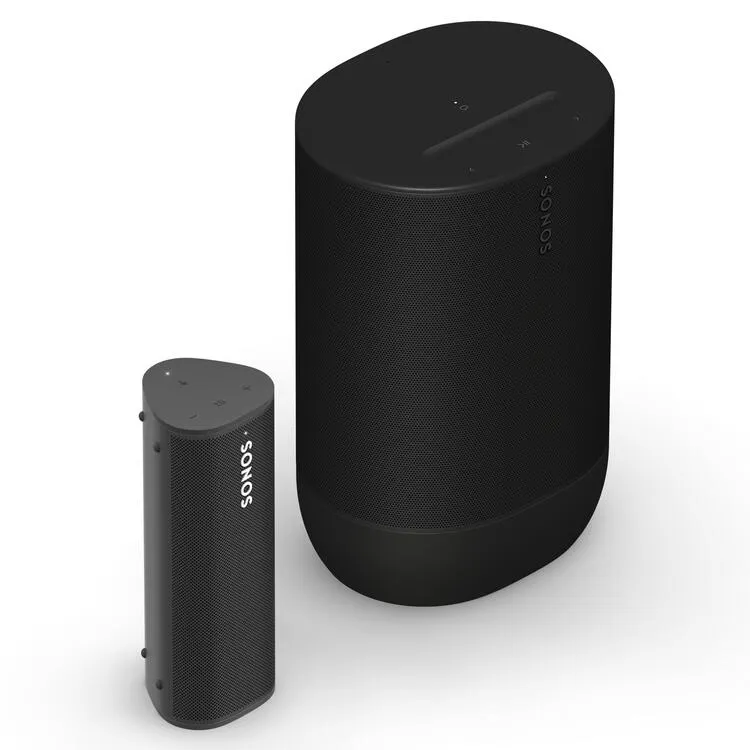 Sonos | Ensemble portable comprenant Roam 2 et Move 2 - Noir