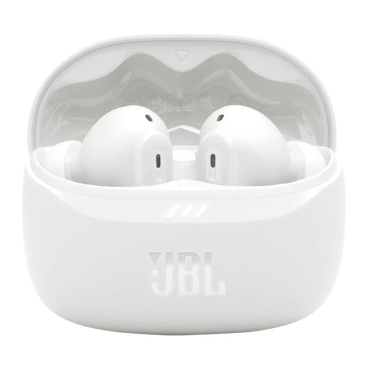 JBL Tune Beam 2 | Écouteurs intra-auriculaires - 100% Sans fil - Bluetooth - Smart Ambient - 6 Microphones - Blanc