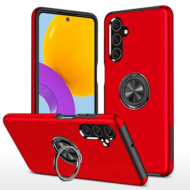 Redefine Magnetic Ring Holder Case for Samsung Galaxy A05S - Red