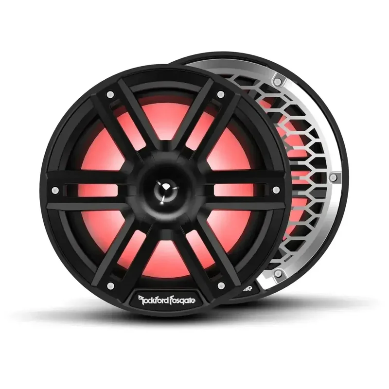 ROCKFORD M2-8HB – Haut-parleurs Coaxiaux Marine 8" (20 cm) – 300W RMS – Color Optix™ – IPX6 – Tweeter Horn – Noir