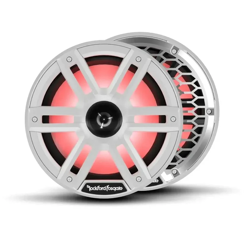 ROCKFORD M2-8H – Haut-parleurs Coaxiaux Marine 8" (20 cm) – 300W RMS – Color Optix™ – IPX6 – Tweeter Horn – Blanc