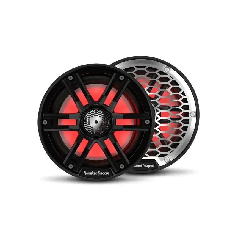 ROCKFORD M2-8B – Haut-parleurs Coaxiaux 2 voies Marine 8" (20 cm) – 250W RMS – Color Optix™ – IPX6 – Noir