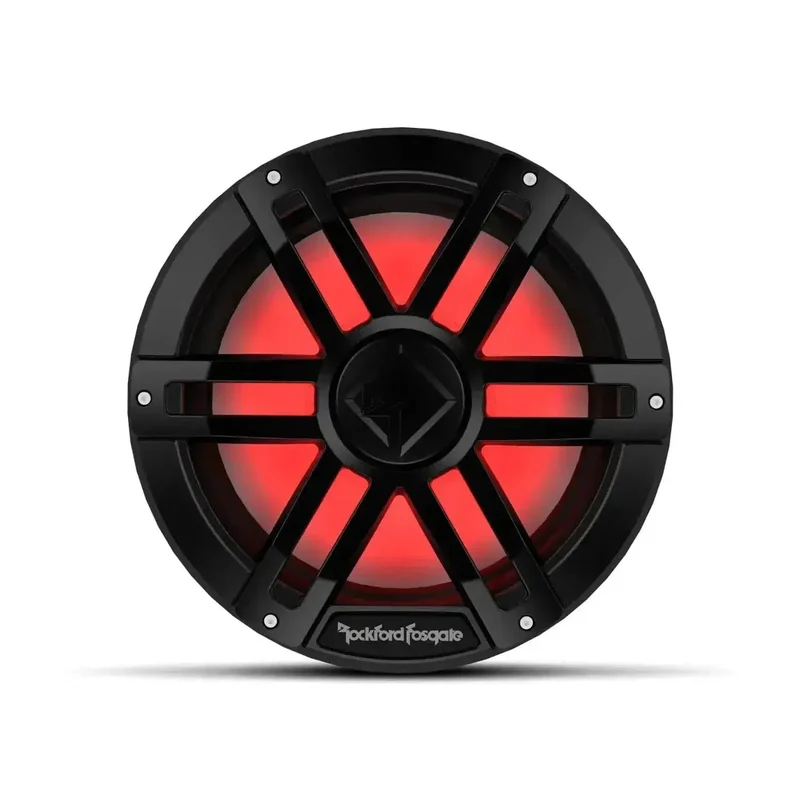 ROCKFORD FOSGATE M1D4-12B – Subwoofer Marin 12" DVC 4 Ohm avec éclairage RGB Color Optix™ (Grille Noire)