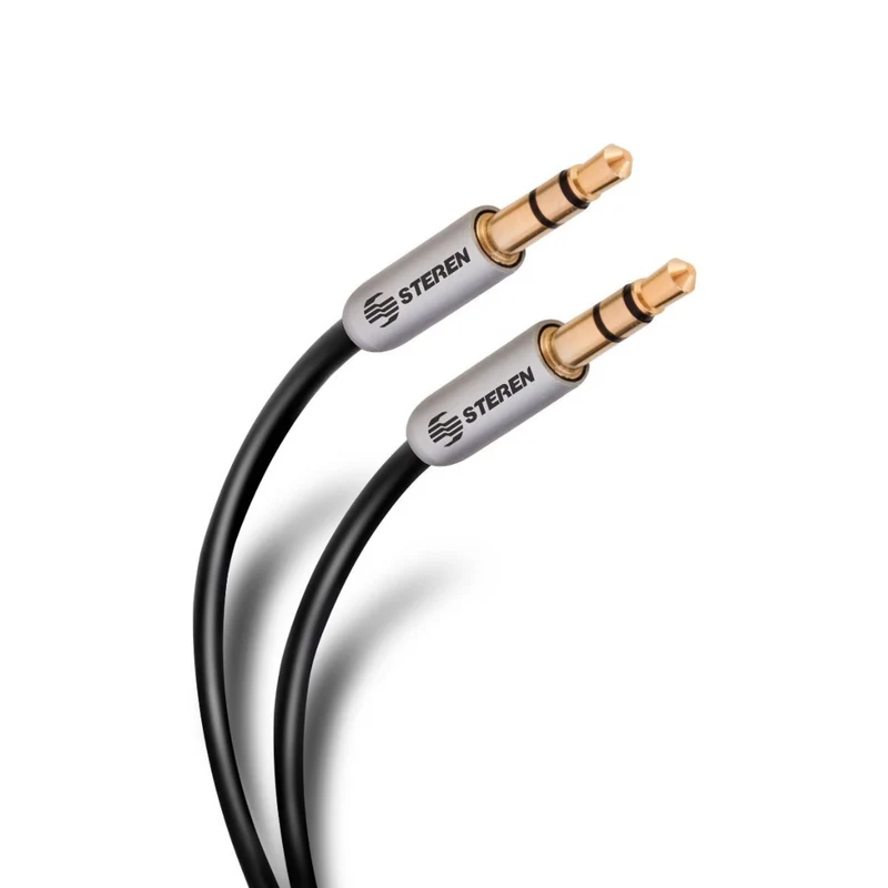 Steren Cable de Audio Ultra Delgado Plug a Plug 3,5mm de 1,8m