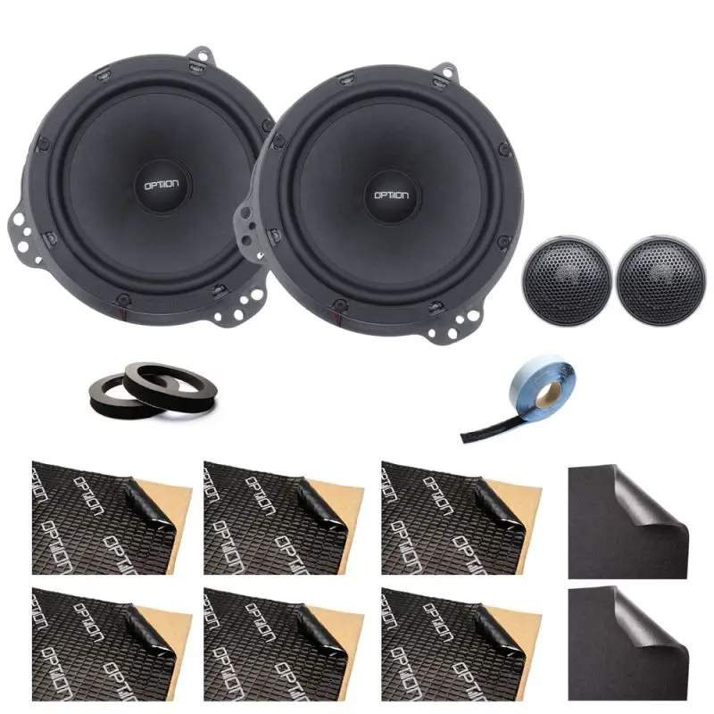 OPTION SET-185 – Haut-parleurs avant pour Renault Master 3 | Inclus isolation | Plug & Play