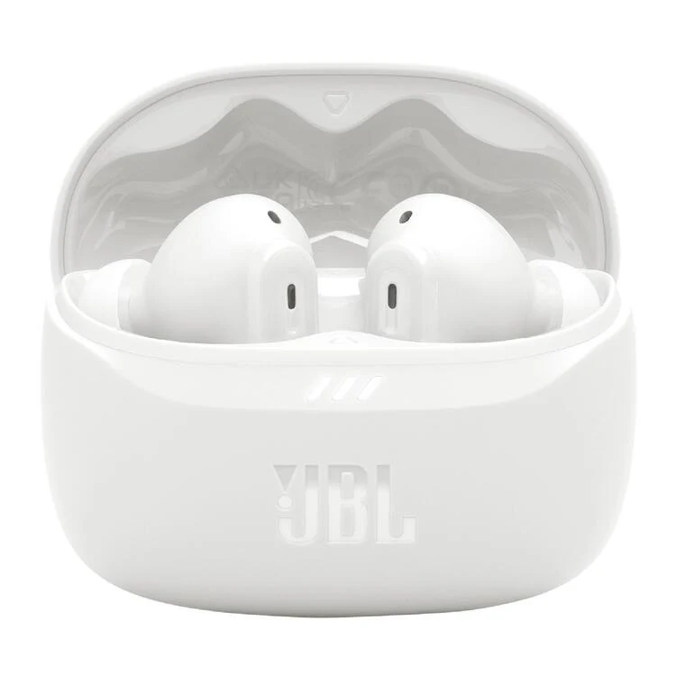 JBL Tune Beam 2 | Casque intra-auriculaire - 100% sans fil - Bluetooth - Smart Ambient - 6 microphones - Blanc