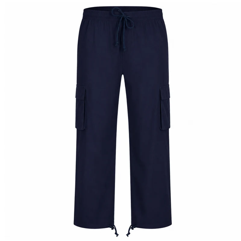 Miomu Pantalón Tipo Cargo para Hombre, Azul Oscuro