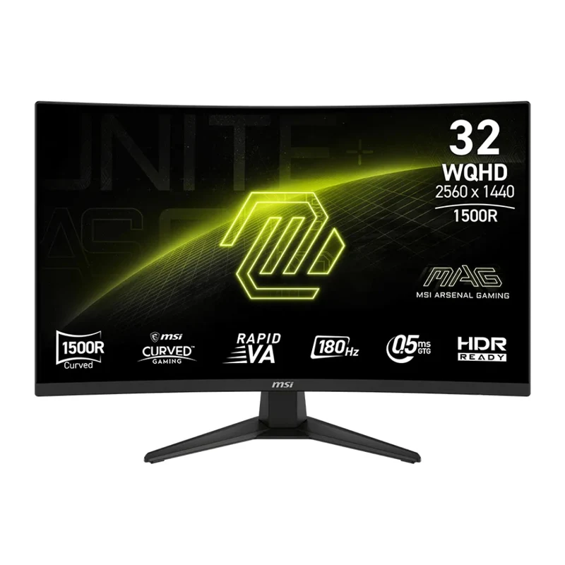MSI Monitor Curvo 31.5" Gaming WQHD MAG 321CQF E18, 9S6-3DE04T-004