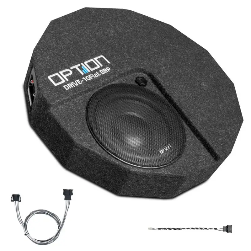 OPTION SUB-146 Drive 10Flat BRP D2 – Subwoofer Upgrade VW T-Roc (ab 2017) Plug & Play