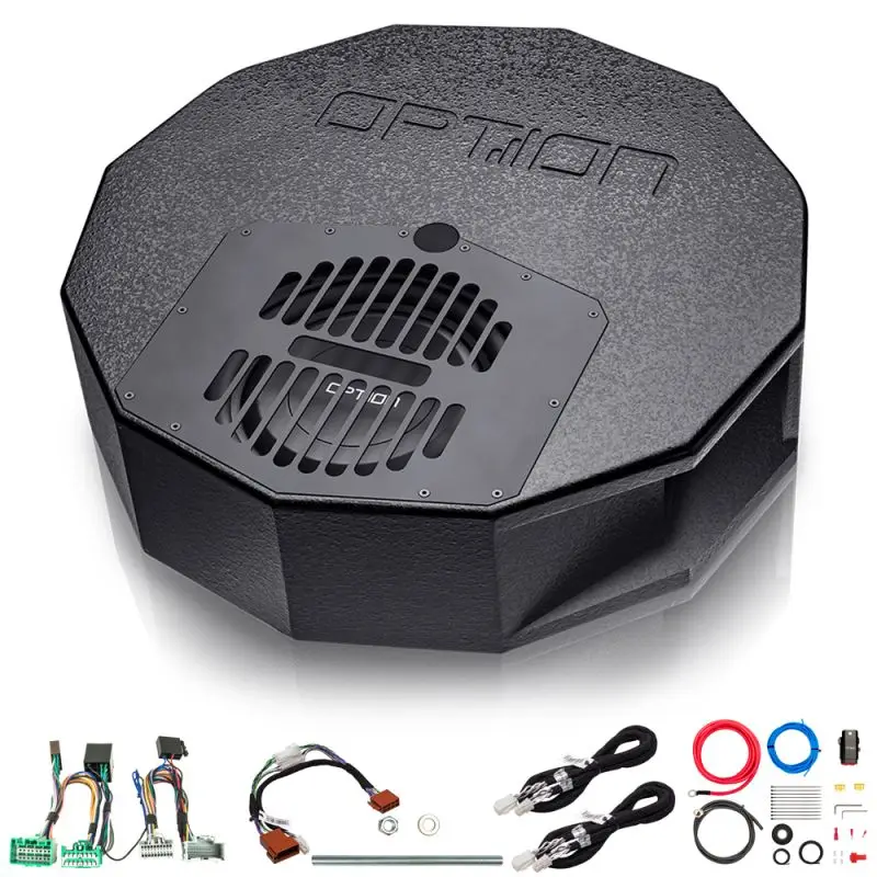 OPTION SUB-137 – Subwoofer Plug & Play Opel Astra K | Drive10 BRA Reserverad 300W RMS