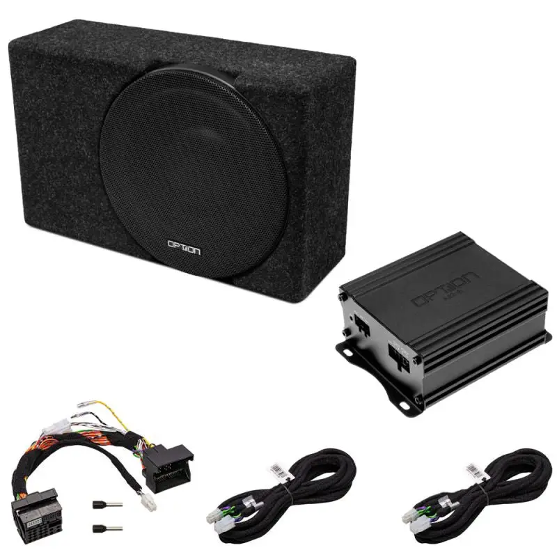 OPTION SUB-117 – Kit subwoofer Plug & Play invisible pour BMW Série E & F (système audio standard)