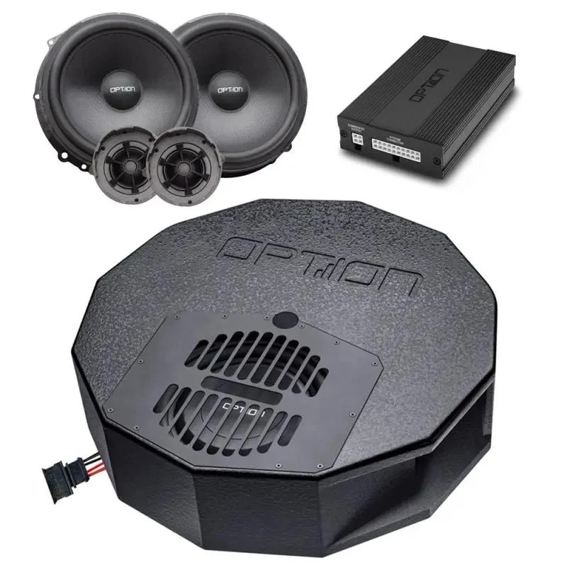 OPTION SET-110 – Seat Leon 5F Beats | Kit Audio DSP V4 avec Haut-Parleurs Front et Subwoofer dans la Roue de Secours