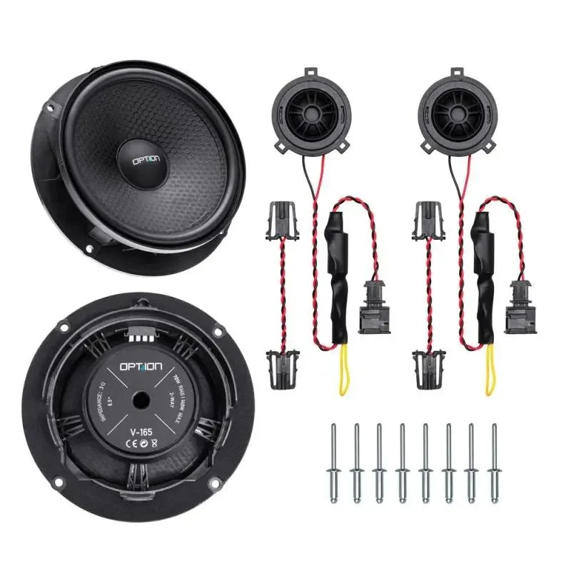OPTION SET-103 – Kit Haut-Parleurs Arrière pour Skoda Superb III | Plug & Play avec Isolation et Accessoires