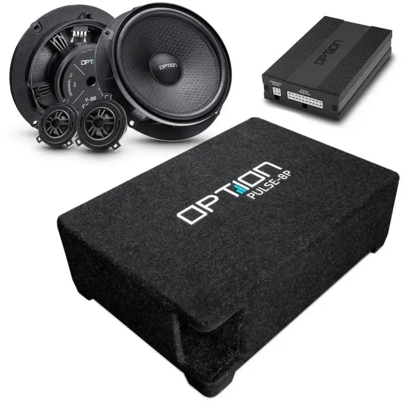 OPTION SET-101 – Système Audio Complet pour SEAT Ateca (avant 2020) | DSP + Haut-Parleurs + Subwoofer | Plug & Play