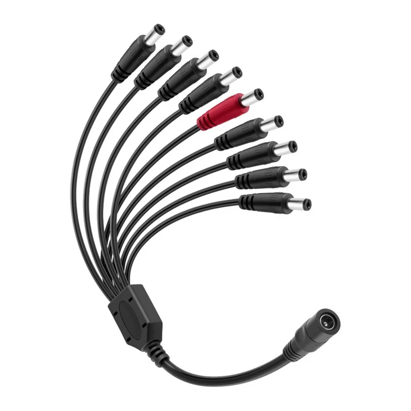 Steren Cable de Alimentación para 8 Cámaras y 1 DVR