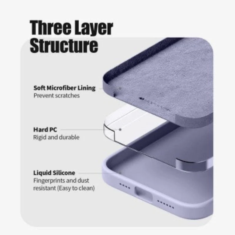 Goospery Silicon for iPhone 16 - Navy