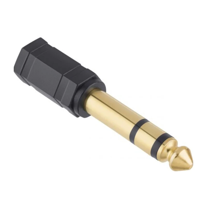 Steren Adaptador Jack 3.5 mm a Plug 6.3 mm Estéreo, 252-160