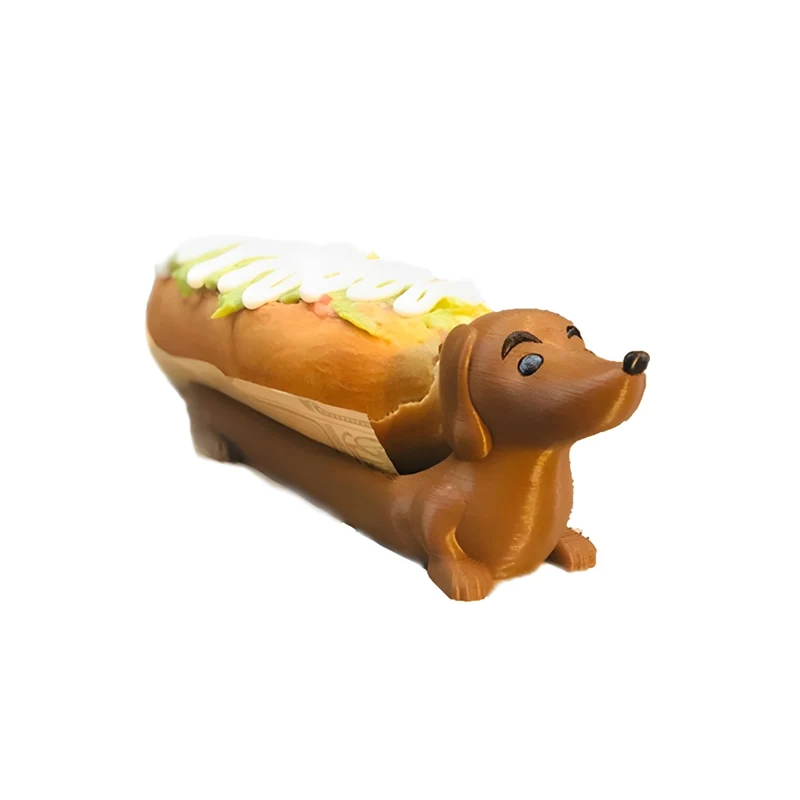 Miomu Plato en Forma de Perro Salchicha para Perros Calientes