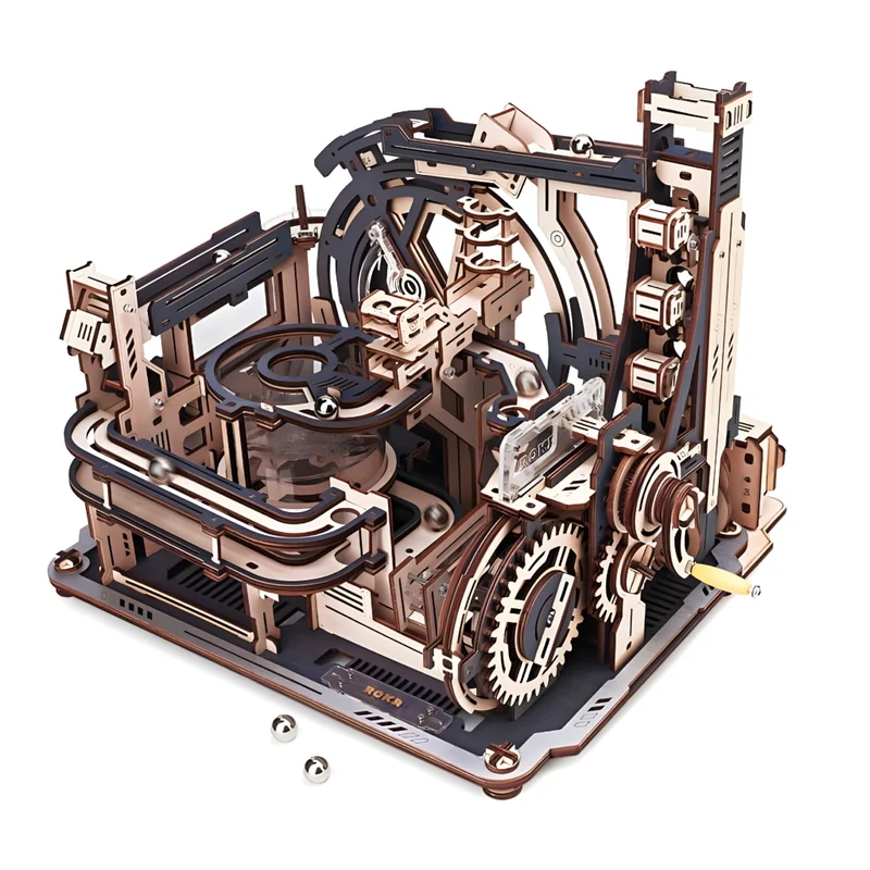 Miomu Rompecabezas 3D Pista de Canicas Espacial (Marble Spaceport) Robotime