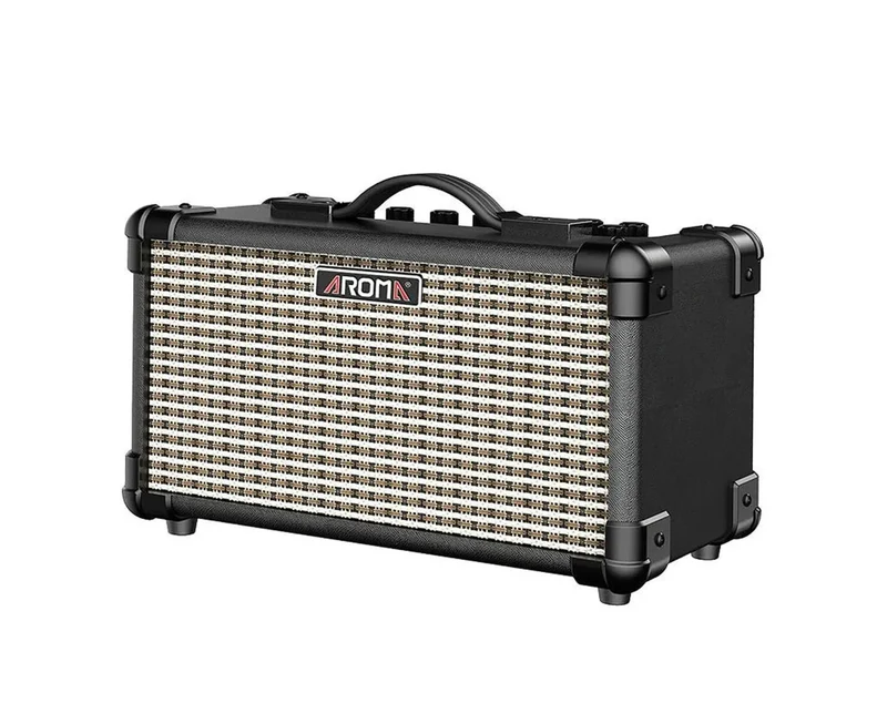 Aroma 15W Portable Guitar Amplifier (Black)