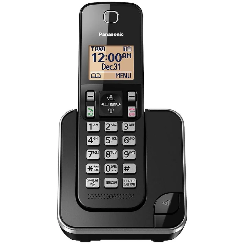Panasonic KX-TGC380B | Téléphone sans fil - 1 combiné - Noir