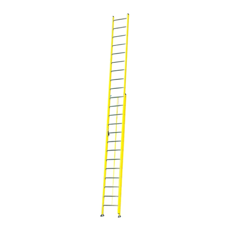Wadfow Escalera de Fibra de Vidrio Extensible 2x14 Escalones 150 Kg, WLD0928