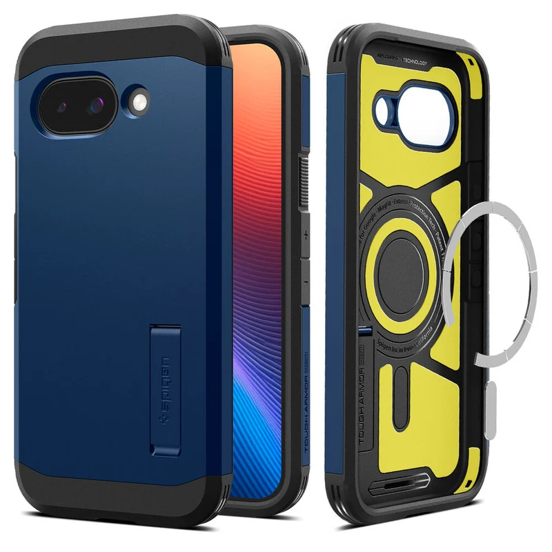 Spigen Google Pixel 9a Tough Armor (MagFit) Case (Navy Blue)