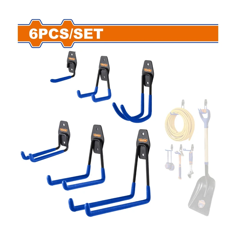 Wadfow Set Ganchos para Almacenamiento Pesado 6 Piezas, WSNG2506