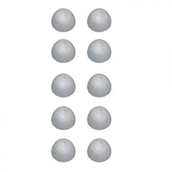 EARPAD SILICONE WHITE-10 PCS