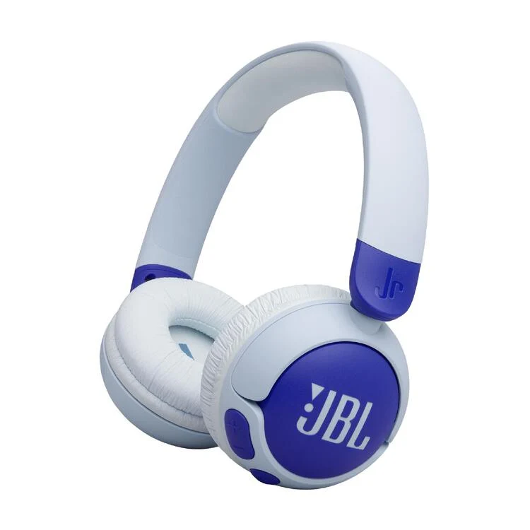 JBL JR 320BT | Casque circumaural sans fil pour enfants - Bluetooth - JBL Safe Sound - Microphone - Bleu
