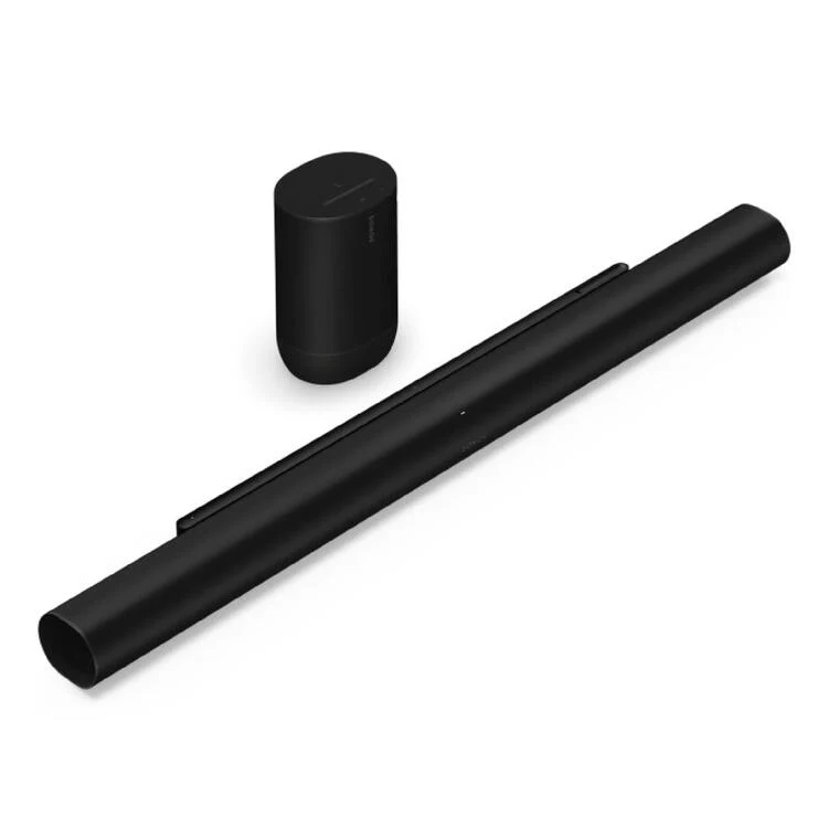 Sonos | Two Room Set with Arc Ultra - 9.1.4 Channels + Move 2 - Noir