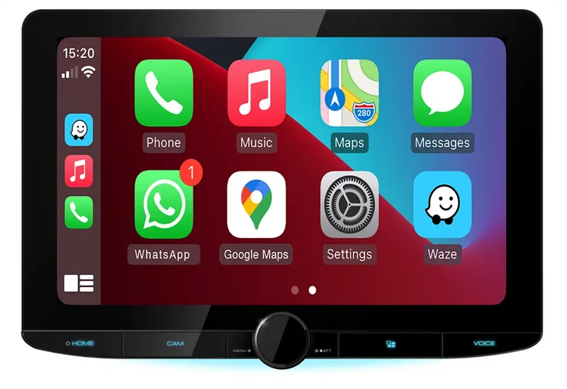 Kenwood DMX9724XDS – Autoradio 1DIN HD 10,1" avec Apple CarPlay, Android Auto et DAB+