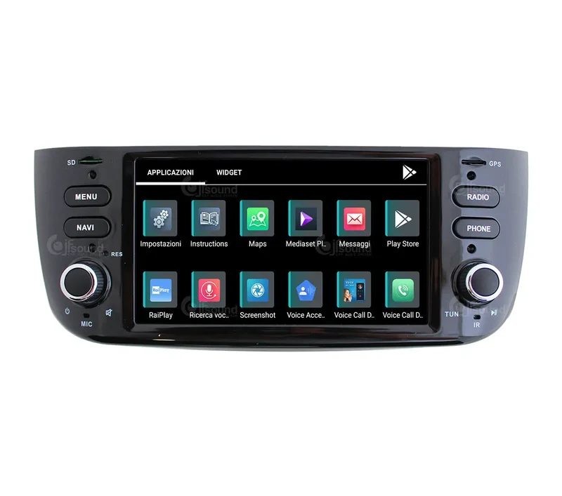 JF SOUND JF-132FL-X9C-PRO – Autoradio Android 4G avec DSP et caméra pour Fiat Punto Evo (2009 à 2018) – Écran 6,2”