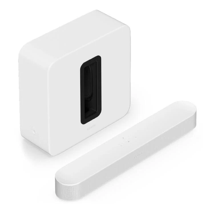 Sonos | Premium Entertainment Set with Beam + Sub 4 - Sans fil - Wi-Fi - Blanc