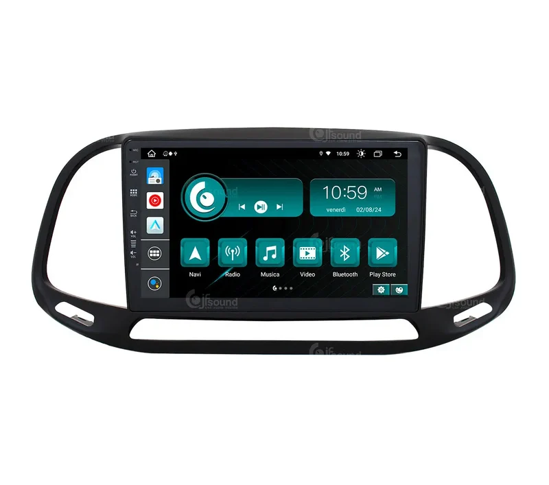 JF SOUND JF-039FD-X9C-PRO – Autoradio Android 10" avec 4G, DSP et navigation pour Fiat Doblò (2015–2022)