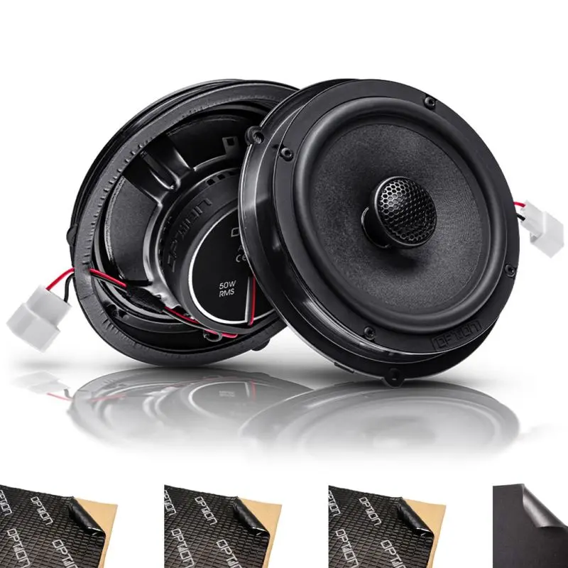 OPTION SET-299 – Kit haut-parleurs arrière Plug & Play avec insonorisation pour Ford Fiesta VII