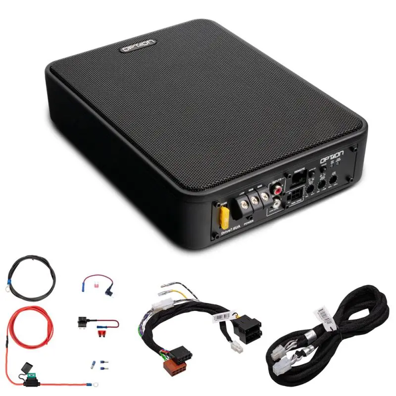OPTION Drive SUB-112 7.6UA – Caisson de basses actif ultra-plat sur ISO