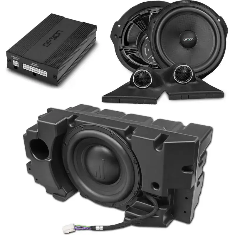 OPTION SET-334 – Système audio DSP V2 avec amplificateur, subwoofer et haut-parleurs avant pour Mercedes Vito W447