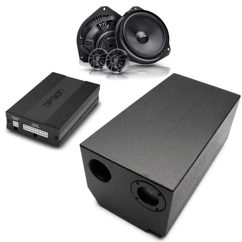 OPTION SET-312 V2 – Soundsystem complet DSP + Subwoofer + Haut-parleurs pour Fiat Ducato 8 10”