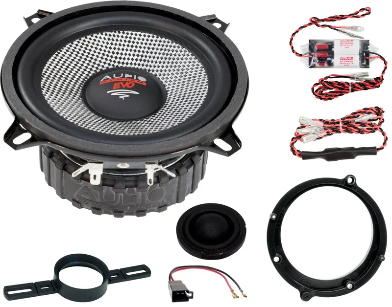 AUDIO SYSTEM XFITAUDIA4B5 EVO2 – Kit haut-parleurs 2 voies Plug & Play Audi A4 B5 130 mm