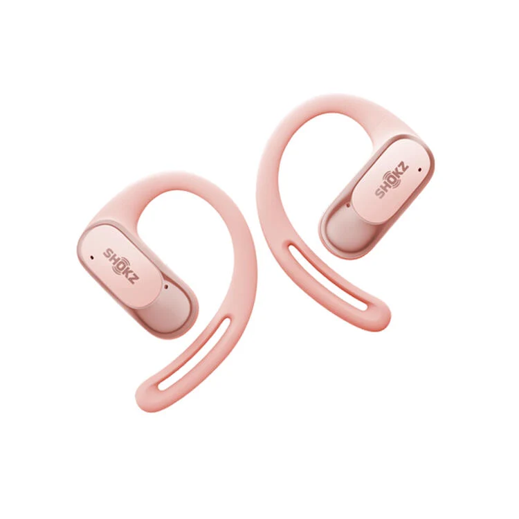 SHOKZ OpenFit Air | Casque à conduction osseuse - Jusqu'à 28 heures d'écoute - Bluetooth - Rose