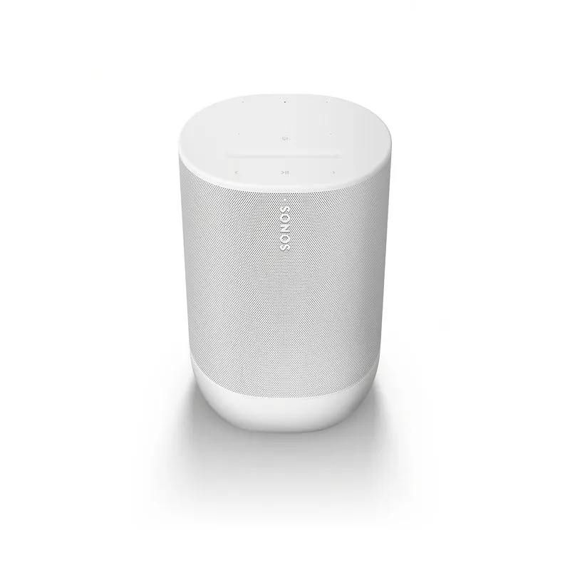 Sonos Move 2 | Enceinte sans fil - Stéréo - Commande vocale - Jusqu'à 24 heures d'autonomie - Blanc