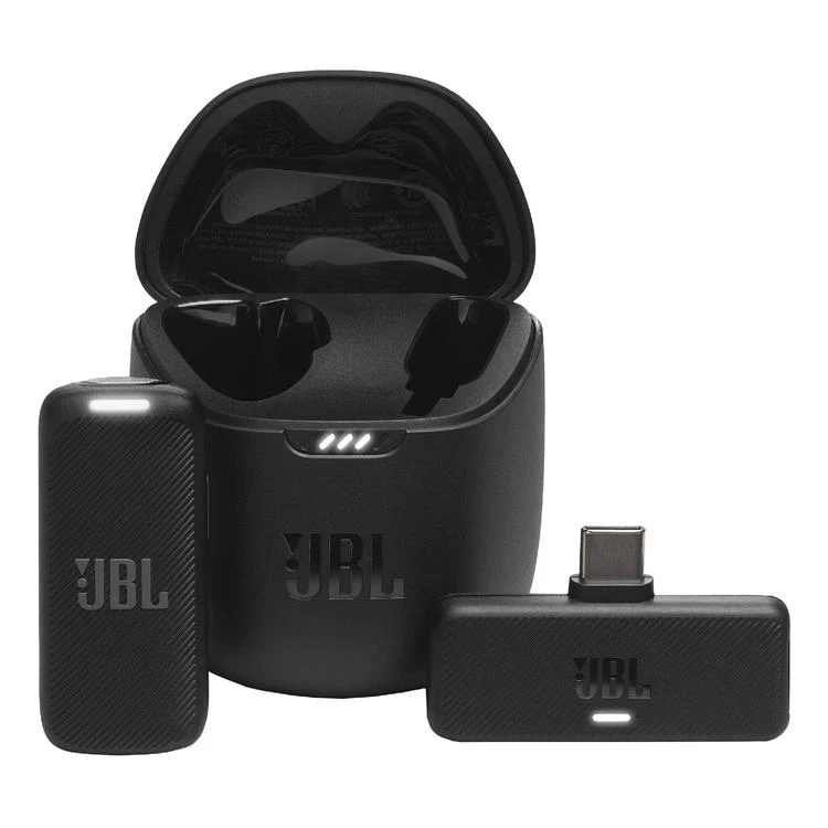 JBL Quantum Stream Wireless | Microphone à clip sans fil - 24 heures d'autonomie totale - Noir
