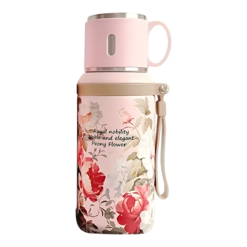 Miomu Botella Térmica, Diseño Flores
