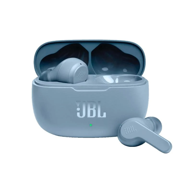 JBL Vibe 200TWS | Écouteurs 100% sans fil intra-auriculaires - Bluetooth - Son JBL Deep Bass - Microphone - Bleu